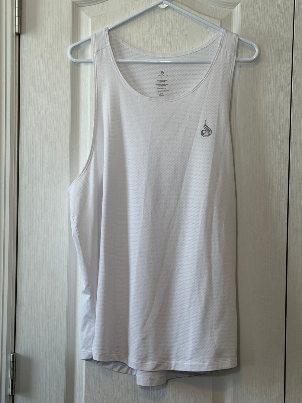 Ryderwear Mens Heighten Mesh Regular Tank Top Size L White Gym Training Shirt